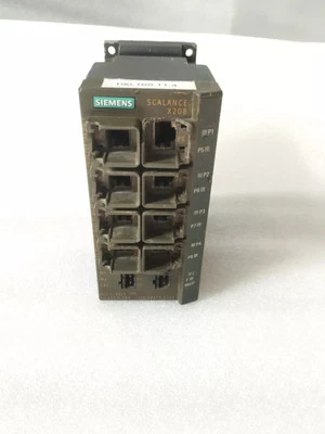 SIEMENS INDUSTRIAL ETHERNET SWITCH SCALANCE X208 6GK5208-0BA10-2AA3 TESTED OK - Image 1 of 4