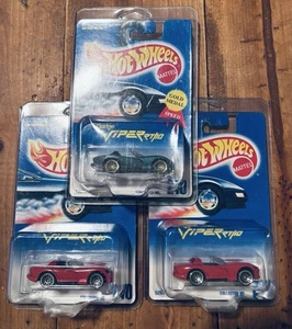 Hot Wheels  Dodge Viper RT/10  3 Car Lot.  Includes protector paks shown. - Picture 1 of 1
