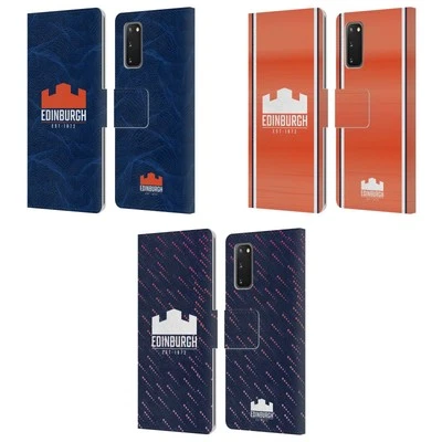 EDINBURGH RUGBY 2024/25 CREST KIT LEATHER BOOK WALLET CASE FOR SAMSUNG PHONES 1 - Image 1 of 4