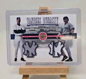 Willie Randolph Chuck Knoblauch Patch 2002 Upper Deck Yankee Dynasty Jersey - Picture 1 of 2