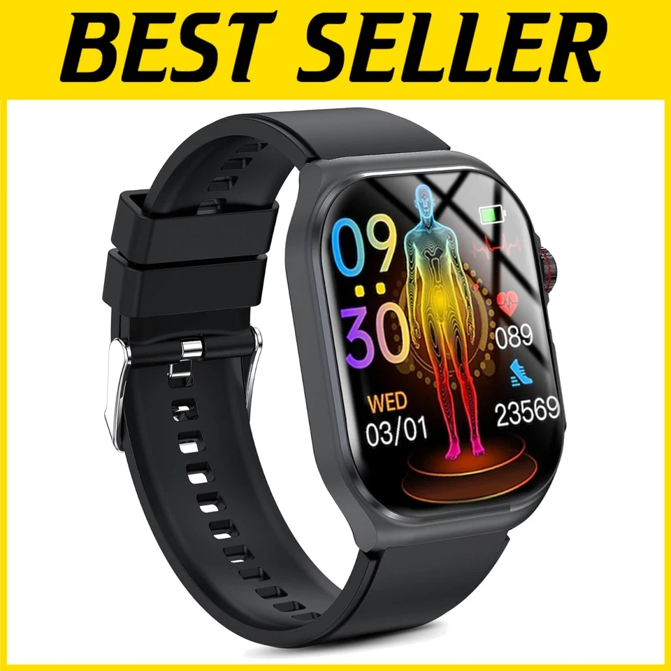 Men Women Smartwatch - 1.87'' Screen, Calls, Fitness Tracker - Image 1 of 4
