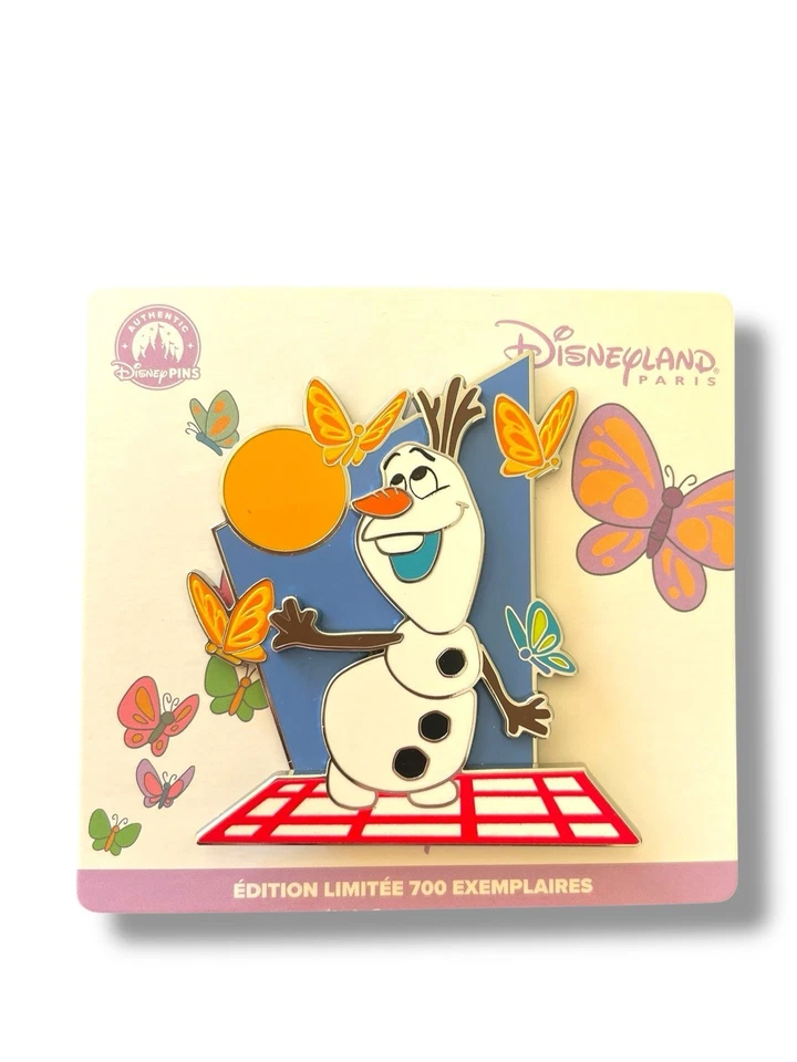 Prendedor Disney Limited Olaf Butterfly Collection Disneyland París LE 700 Frozen Foto 1 de 1