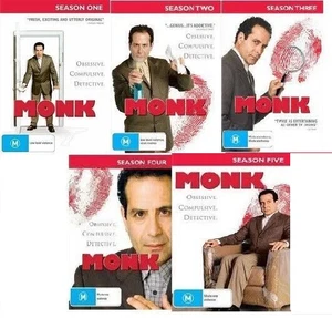 Monk : Season 1,2,3,4,5 (20 DVD Set) - Region 4 - Picture 1 of 1
