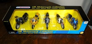 Maisto 1:18 Scale TRIUMPH Diecast Motorcycle 5 Pack Bonneville Daytona Tiger TT - Picture 1 of 6