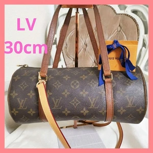Louis Vuitton LV Monogram Handbag Papillon 30 Authenticated France Double Handle - Picture 1 of 9