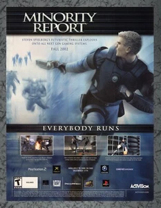 Minority Report Nintendo GameCube - Anuncio impreso Arte original 7,75x10,50 - Imagen 1 de 1