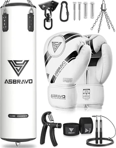 Boxsack für Erwachsene, 4ft PU schweren Boxsack Set 12OZ Handschuhe für MMA Muay - Bild 1 von 9