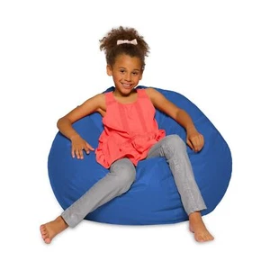 Posh Beanbags Bean Bag Chair, Large-38in, Solid Royal Blue - Picture 1 of 6