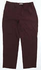 Marks and Spencer Womens Red Polyester Trousers Size 16 L28.5 in Regular Button