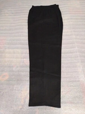 Giorgio Sant'Angelo black linen rayon pants fully lined with pockets size 10 - Изображение 1 из 4
