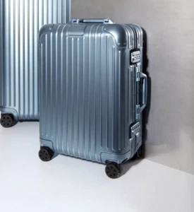 RIMOWA Aluminum Suitcase Arctic Blue 21.6 x 15.7 x 9 in 35 L - Picture 1 of 14