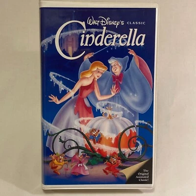 Walt Disney The Classics Cinderella Black Diamond Edition VHS 1988 Original 410 - Image 1 of 4