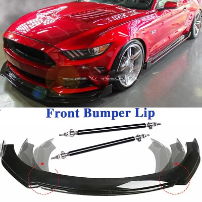 For Ford Mustang Front Bumper Lip Part Accessories Splitter Spoiler Body - Image 1 of 4
