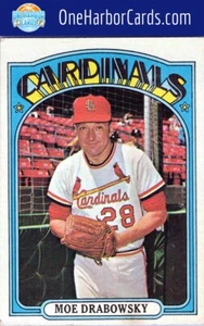 1972 Topps Cardenales de San Luis #627 Moe Drabowsky - Imagen 1 de 2