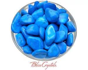 1 Grande AZUL HOWLITE Piedra Caída Teñida Color Turquesa #BH01 - Imagen 1 de 1