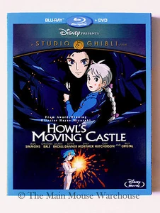 Howl's Moving Castle Blu-ray DVD Combo No Slipcover Christian Bale Billy Crystal - Imagen 1 de 2