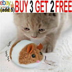 Plush Fur Cat Mouse Toys Movement Vibrating Pull String Interactive Toy For Casp