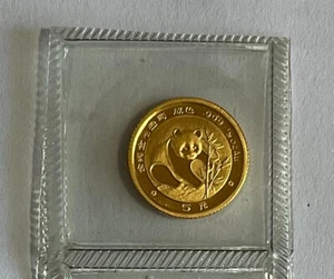 1988 China 1/20 oz 5 Yuan Gold Panda Coin mint sealed - Picture 1 of 2
