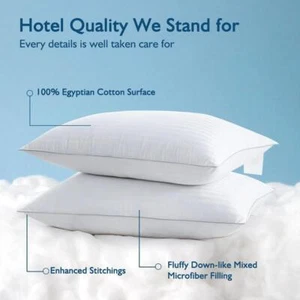 Nursing Pillows Soft Neck Spine Support Extra Filled Hotel Quality Super Firm UK - Picture 1 of 7
