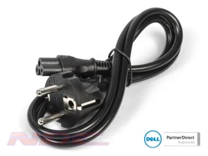 NEW Dell 1m EU 2-Pin C5 Clover Power Cable 250V 2.5A - 0H718C 0PGGM0 06GDYJ - Picture 1 of 2