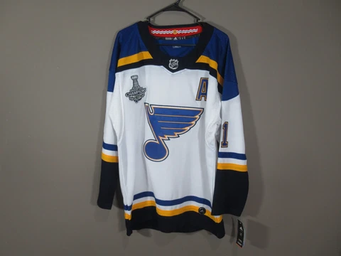 Vladimir Tarasenko St. Louis Blue 2019 Stanley Cup Champions Jersey White Medium Cover