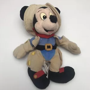 Disney World vintage Rare Safari Mickey Mouse Plush Collectible 23cm - Picture 1 of 10
