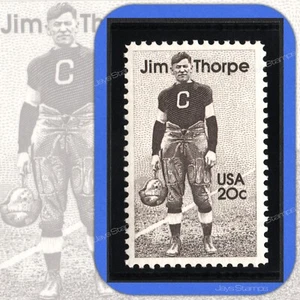 1984 JIM THORPE American Sports Series Individual MINT Stamp w/Mount # 2089 - Picture 1 of 2