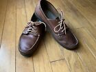 LL Bean Moccasin Shoes Men's Sz 13 Brown Leather Boat Topsider Casual Loafer