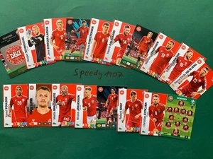 Panini Adrenalyn UEFA Euro 2020 all 18 Team Mates Denmark Logo Line Up Fans - Picture 1 of 1