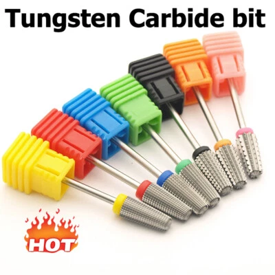 Carbide Nail Drill Bit 5 IN 1 Two-way Nail Buffing Milling Cutter Nail Files*U L - Image 1 of 4