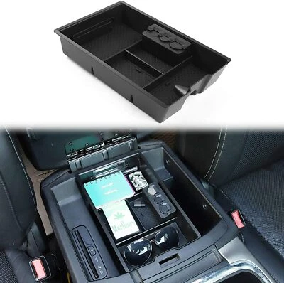 Consola central organizadora caja reposabrazos bandeja de almacenamiento para Dodge RAM 1500 2009-2020 Foto 1 de 4
