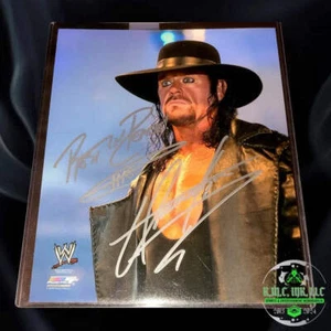 *WWE THE ENTERRADOR FIRMADO AUTOGRAFIADO E INSCRIPCIÓN "¡DESCANSA EN PAZ!" PLATA 8x10 - Imagen 1 de 1
