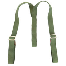 WW2 Russian USSR Canvas Y-Strap - Green - Repro Army Military Suspenders
