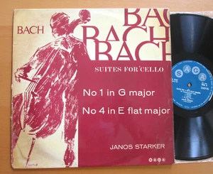 XID 5167 Janos Starker Bach Suites For Cello Nos. 1 & 4 Saga Mono Vinyl EX - Picture 1 of 5