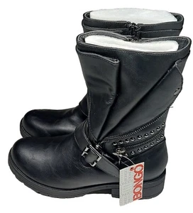 womens bongo boots size 6 black 9-inch High - Picture 1 of 14