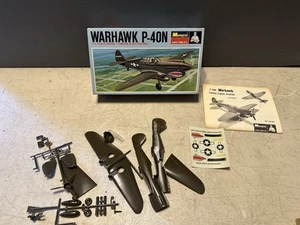 Monogram Warhawk P-40N 1/72 Scale WWII Fighter Vintage 1967 Model Kit - Picture 1 of 2