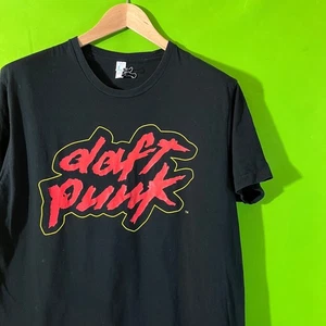 Large Daft Punk T Shirt Black Tultex Music Band Tee - Picture 1 of 6