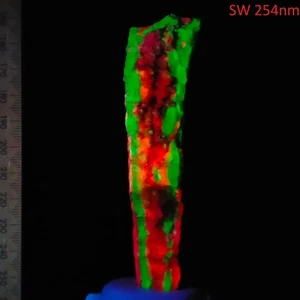 Watermelon Chalcedony Calcite fluorescent short wave minerals Nebraska US 0.24kg - Bild 1 von 10