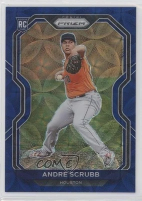 2021 Panini Prizm Navy Blue Kaleidoscope Prizm /35 Andre Scrubb #54 Rookie RC - Image 1 of 2