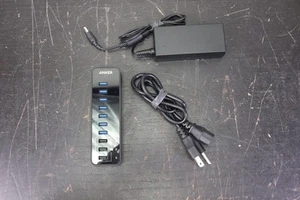 Anker A7515 USB 3.0 Data Hub W/ 3 smart charging port 7 Port W/ Adapter - Photo 1/8
