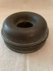 Antique Metal Tin Doughnut Mold With Loop Cover - Picture 1 of 9