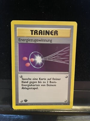 Pokemon Energy Retrieval German 1st edition Base Set 81/102 💎Pack Fresh NM +💎 - Image 1 of 2