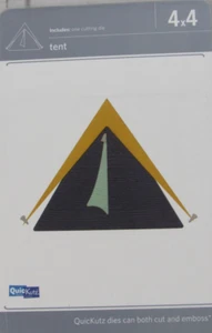 QuicKutz Zelt 4x4 1 Stanzschablonen REV-0285-S - Bild 1 von 2