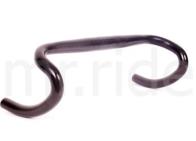 31.8x450mm drop 125mm UD carbon matt Compact Road Bike handlebar Black - Image 1 of 4