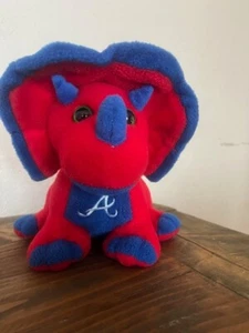 Atlanta Braves Dinosaurier Triceratops Forever Sammlerstücke Plüsch 10 Zoll sauber  - Bild 1 von 3
