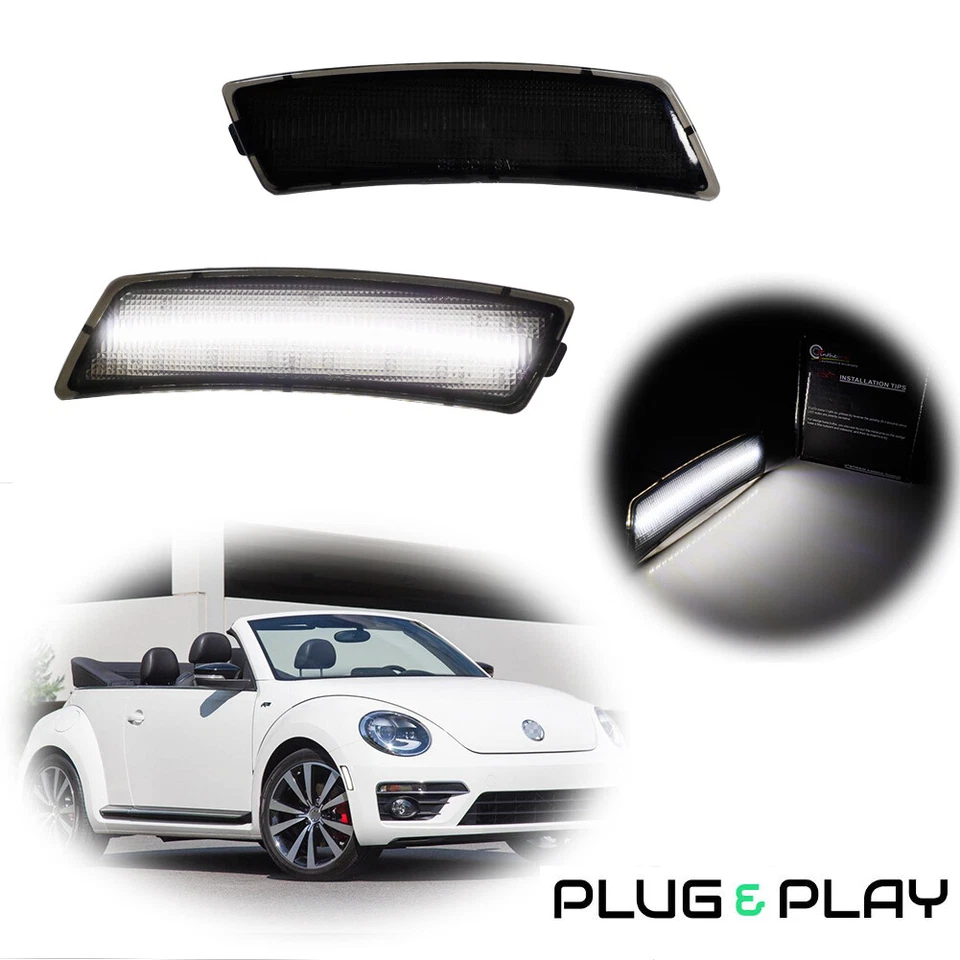 Indicador de marcador delantero luces LED blancas para Volkswagen Tiguan 18-up, Beetle Foto 1 de 4