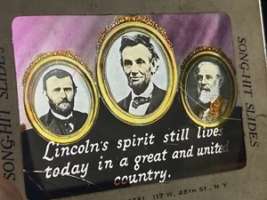 4 diapositivas de linterna mágica Maurice Workstel Lincoln, Union Troops, Lincoln Lee Grant - Imagen 1 de 11