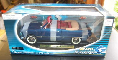 Mira '49 Ford Convertable 1:18 Stock # 7239 NOS Blue - Image 1 of 2