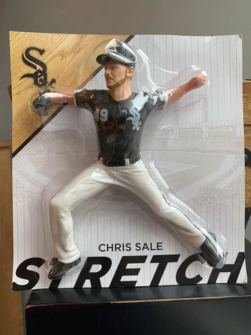 Chris Sale Stretch Promotional Figure Chicago White Sox 6 inches Autographed Cover