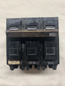 General Electric THQB32030 Circuit Breaker 240V 3P 30 AMP GE Bolt On - Picture 1 of 12